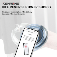 Cadenas à disque portable intelligent NFC KENRONE haute sécurité, non rechargeable, pour volet roulant, porte, camion, remorque