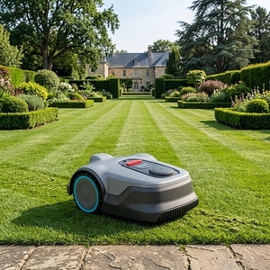 Tondeuse à gazon robotisée intelligente sans fil autopropulsée Kesen Industrial homologuée CE avec bac de ramassage et navigation GPS té<span class=keywords><strong>l</strong></span>écommandée - Product Image 1
