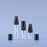 Bouteille de parfum en verre de 5ml en gros atomiseur de voyage rechargeable vide avec pulvérisateur à pompe quantité minimale de commande 100 pièces
