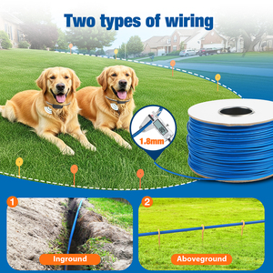 Para el proveedor de Tize, collar de entrenamiento de perros electrónico recargable a prueba de agua de 100 niveles, valla electrónica de plástico extensible para perros - Product Image 2