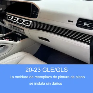 ชุดแต่งภายในลายเส้นเคลือบเงาแบบเปียโน W167 สำหรับ Mercedes-Benz GLE GLS GLE350 GLE450 GLE53 GLS400 แผงทดแทน - Product Image 5