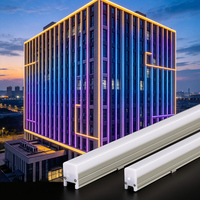 Bande LED commerciale pour éclairage extérieur, éclairage architectural de façade, barre lumineuse linéaire RVB adressable pour extérieur