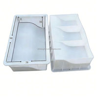 Moules pour carrelage de sol imitation pierre en béton ECFP SHHLP592 40/50/60/70/80cm Pierre artificielle Matériel PP Moulage par injection