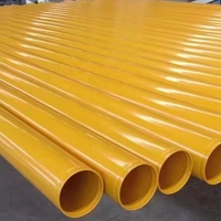 Tuyau d'incendie en acier recouvert de plastique ASTM A795, tuyau d'eau durable en acier au carbone, pression de service de 30 MPa