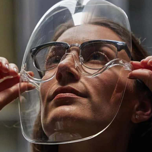 Máscara Protectora Facial Transparente Antivaho EUGENIA, Nueva, en Oferta, Gafas Protectoras Transparentes VUE Shield, Fabricante de Protectores Faciales - Product Image 6