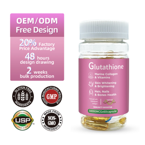 Capsules de Glutathion DUOZI 50000MCG x 60, Collagène Marin, Vitamines, Blanchiment de la Peau, Santé des Cheveux, des Ongles et des Os, Complément Antioxydant - Product Image 5