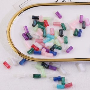 Acrylic Resin <b>Beads</b> Bamboo Shape Color Random For Bracelet Making Spring 2024 Yiwu Origin - Product Image 4