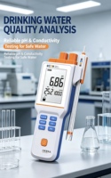 Analyseur portable de la qualité de l'eau pour la mesure du pH et de la température sur site