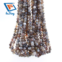 Pierre précieuse de guérison Agate du Botswana de haute qualité 6-10mm pierre naturelle ronde en vrac pour la fabrication de bijoux