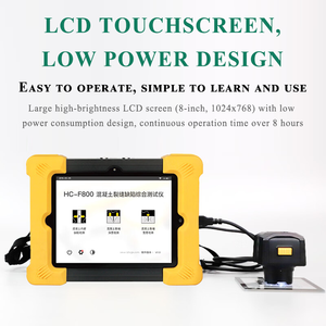HC-F800 Beton Scheurdefect Compleet Testapparaat Dubbelkanaals Scheurdiepte Breedte Meetinstrument 8-inch Kleuren LCD 1 Jaar - Product Image 4