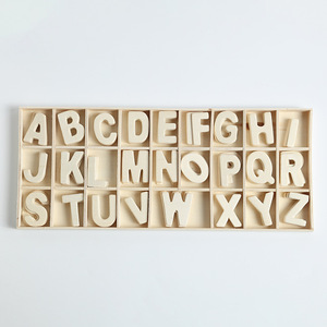 Nuove Decorazioni <span class=keywords><strong>in</strong></span> <span class=keywords><strong>Legno</strong></span> a Forma di Lettere Inglesi, Ornamenti Creativi per Casa, Decorazione <span class=keywords><strong>da</strong></span> <span class=keywords><strong>Parete</strong></span>, Lettere 3D Fai-<span class=keywords><strong>da</strong></span>-Te alla Moda - Product Image 1