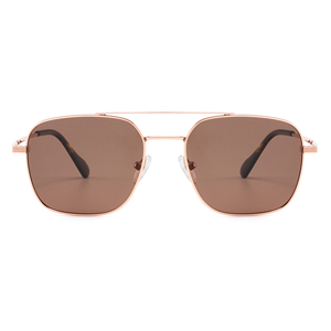 Unisex <b>Pilot</b> Sunglasses Rectangle Metal Frame Green Lens UV400 Protection Adult - Product Image 6