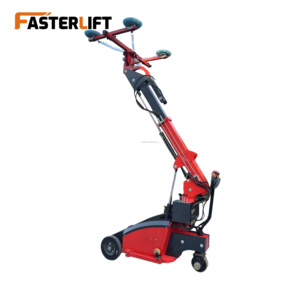 Équipement de levage de verre électrique, chariot à vide utilisé pour la pose de carreaux de marbre, machine avec conception télescopique, vitriers - Product Image 1