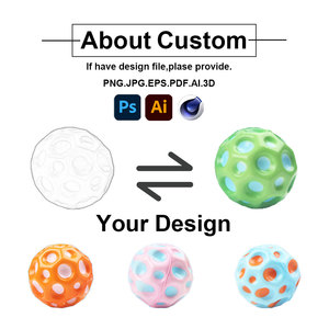 Palla Sensoriale in PU ad Alta Elasticità con Fori, Ideale per Bambini Autistici e Allenamento della Coordinazione Occhio-Mano - Product Image 1