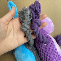 Jouets à mâcher pour chiens en forme de singe, âne, hippocampe, grenouille, jouets en peluche rembourrés pour chiots, jouets couineurs pour animaux de compagnie