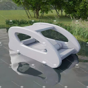 Catamarán Inflable Solar Eléctrico con Tecnología Drop Stitch, Casa Flotante, Yate Inflable Pequeño para Entretenimiento Acuático y Pesca - Product Image 4