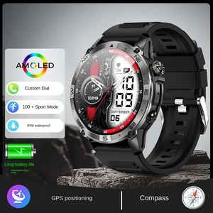 Orologio Sportivo Impermeabile in Silicone con Posizionamento GPS Beidou per Uomo e Donna, per Corsa e Arrampicata, con Monitoraggio <span class=keywords><strong>Frequenza</strong></span> Cardiaca, Pressione Sanguigna e Contapassi - Product Image 3