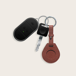 Étui de protection portable en PU avec porte-clés, anti-perte et séchage rapide, pour support de collier <span class=keywords><strong>AirTag</strong></span> pour chien et chat - Product Image 6