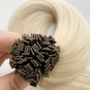 Usine directe double cuticule dessinée intacte 100% cheveux humains k pointe cheveux humains russes k pointe cheveux double dessiné - Product Image 3