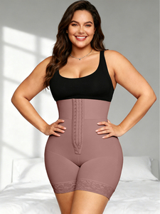 LANGQIN Shorty gainant taille haute avec effet <span class=keywords><strong>ventre</strong></span> <span class=keywords><strong>plat</strong></span>, remonte-fesses et compression pour le remodelage corporel - Product Image 4