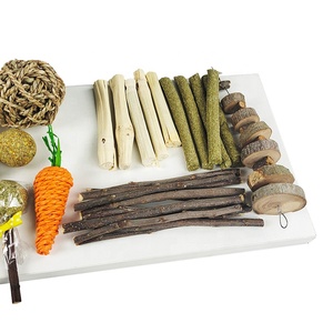 Juguetes Para morder de conejo para hámster, juego de madera Natural para morder con forma de Animal pequeño, para dientes de Rab, 8 paquetes - Product Image 2