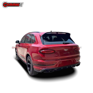 Lèvre de pare-chocs arrière en fibre de carbone sèche style V8S 2020-2025 pour Bentley Bentayga, lèvre de diffuseur arrière, pièces de modification automobile - Product Image 2