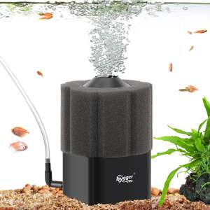 Petit <span class=keywords><strong>filtre</strong></span> à air pour aquarium avec coton biochimique et boules bio pour l'élevage de poissons, de bettas et de crevettes - Product Image 1