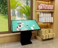 Écran LCD horizontal de 55 pouces, affichage numérique, écran tactile Android, table intelligente, écran publicitaire commercial, moniteur TV
