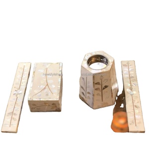 bone inlay & acrylic serving set mubkhar incense burner handmade inlay less price tray box burner by new style handicraft
