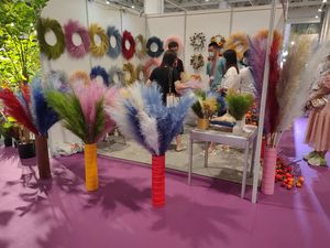 Rampa de gradiente <span class=keywords><strong>Pampas</strong></span> Hierba <span class=keywords><strong>Pampas</strong></span> esponjosas para centros de mesa para el hogar Decoración DE BODA Flores Hierba artificial - Product Image 6