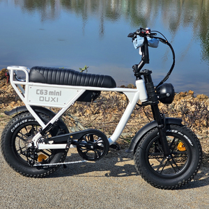 Stock local UE, vélo électrique mini fat tire Ouxi C63 de 16 pouces, mini vélo fat tire électrique 250w 10.5ah, alliage d'aluminium, <span class=keywords><strong>amortisseur</strong></span>, vélo électrique - Product Image 2