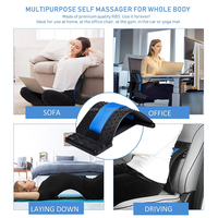 Dispositif de soutien lombaire magnétique d'acupuncture réglable à plusieurs niveaux Civière du bas du dos pour le corps Masseur magnétique