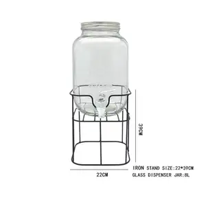 Dispensador de polvo de cosméticos de vidrio a precio de fábrica de diseño novedoso moderno