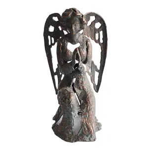 Ghisa angelo giardino statua statua di angelo per il giardino