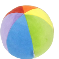 Balle interactive en peluche colorée, jouet d'enrichissement en forme de lapin en polyester doux