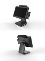 Terminal capacitivo todo en uno digital inteligente con pantalla táctil de 15,6 pulgadas, caja registradora de supermercado con sistema de pago Windows