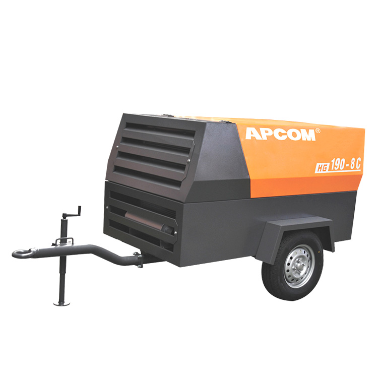 150CFM - 950CFM 8bar - 24bar portable tire air compressor
