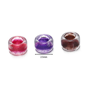 ลูกปัดแก้วเม็ดกลมขนาด 2.5 มม. ผิวมุก สำหรับทำเครื่องประดับ - Product Image 2