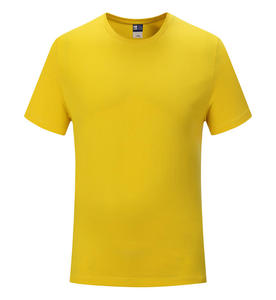 T-shirt teint uni en coton mercerisé australien de Nouvelle-Zélande pour hommes avec impression de logo brodé personnalisé, T-shirt unisexe - Product Image 4