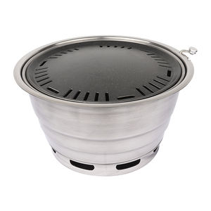 Innovo kommerziellen koreanischen Innen/Außen Holzkohle <span class=keywords><strong>grill</strong></span>, Edelstahl Tisch <span class=keywords><strong>Grill</strong></span> Holzkohle <span class=keywords><strong>grill</strong></span> für oberen Luft auslass - Product Image 1