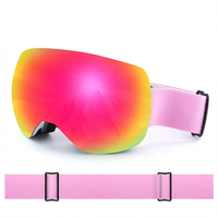 Masque de ski/snowboard NJ avec lentille détachable, anti-buée, compatible OTG, protection UV400, polarisé, lentille torique, résistant à l'eau, pour jeunes