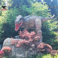 Modèle de dinosaure artificiel grandeur nature, simulation animatronique de T-rex pour parc à thème