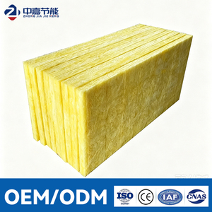 Panneau d'isolation en laine de verre ignifuge 100 mm 64 kg/m³ A1 Incombustible pour mur extérieur de bâtiment commercial - Product Image 1