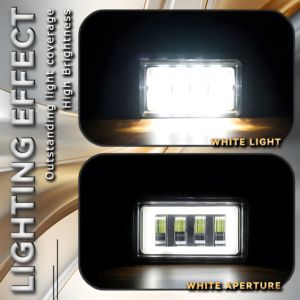 Feux antibrouillard Lada super lumineux 4smd Ring 6 pouces 40W DRL, clignotants de haute qualité, double couleur blanc LED 8000 lumens 12V - Product Image 5