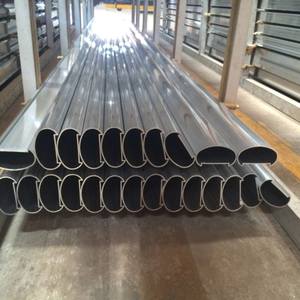 serie 6000 in alluminio prezzo al kg alluminio 6063 t6 tubo in alluminio anodizzato mezzo tondo in alluminio - Product Image 2