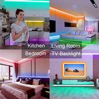 Bande lumineuse LED 12V super lumineuse, flexible, IP65, Magic Roll, bande LED RGB pour la décoration de la chambre à coucher, de la cuisine, du bar