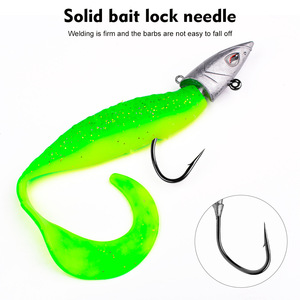 Wildtrek 26g/39g/52g Ami <span class=keywords><strong>da</strong></span> <span class=keywords><strong>Pesca</strong></span> a Testa di Pesce in Metallo con Occhi 3D per Esche Dure in Acqua Dolce e Salata, <span class=keywords><strong>Spigola</strong></span> e Luccio - Product Image 4