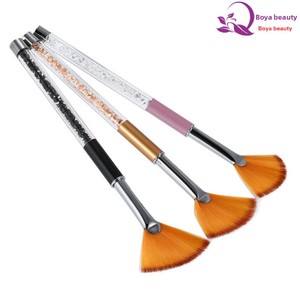 Pinceau de nail art en forme d'éventail, stylo à poudre dégradée, poils synthétiques, pour paillettes, peinture, gel de photothérapie, outil de manucure pour salon - Product Image 2
