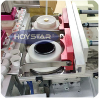 Machine d'impression automatique de tampons 2 couleurs machine d'impression de tampon de bouchon de bouteille en plastique bouteille pp couvercle mquina inpresora de capsules