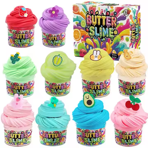 12-Pack Super Soft & Non-Sticky Butter <b>Slime</b> <b>Kit</b> Mini Plastic DIY Modeling Toy Birthday Gifts <b>for</b> Kids Boys and <b>Girls</b> - Product Image 1